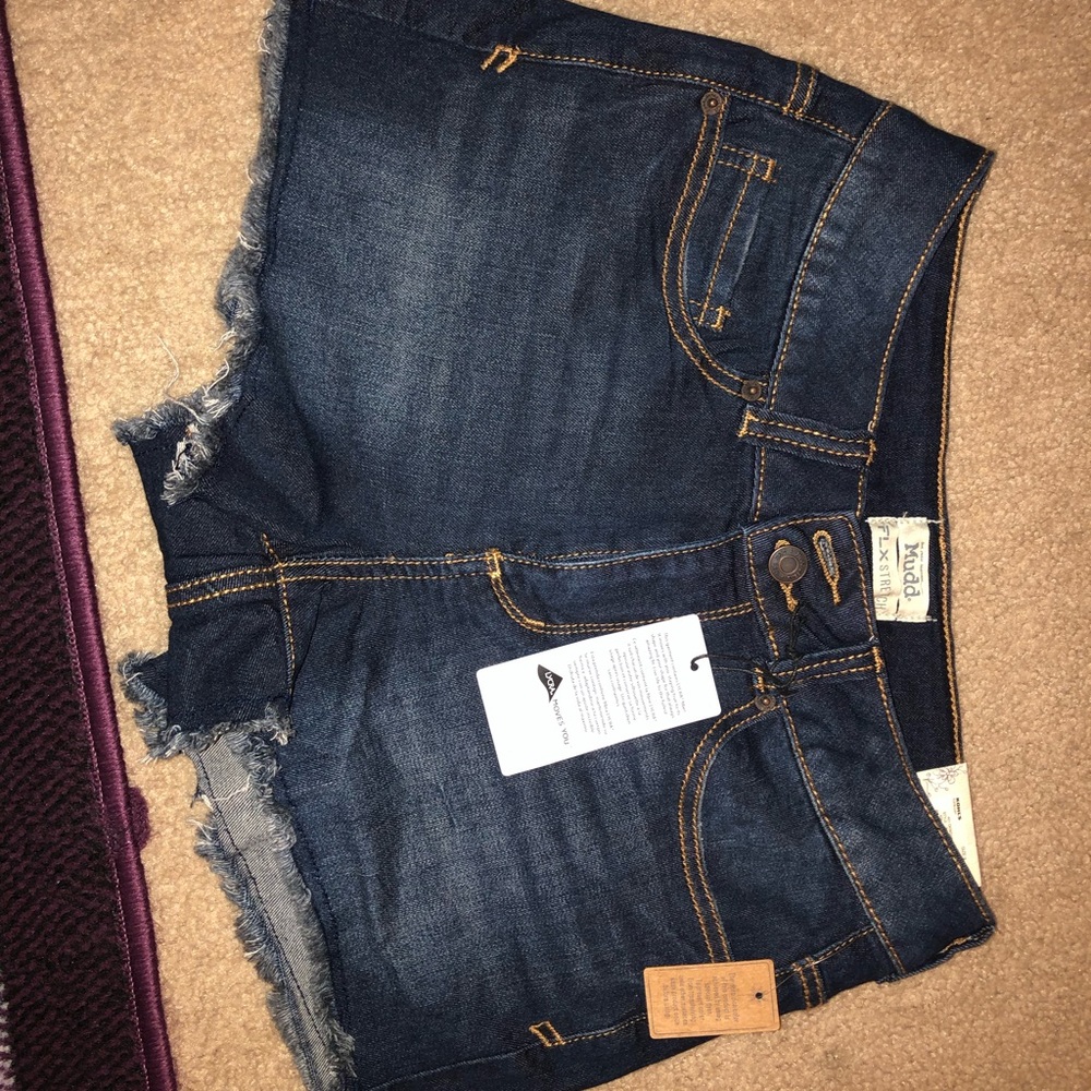 Mudd Dark Blue Denim Shorts